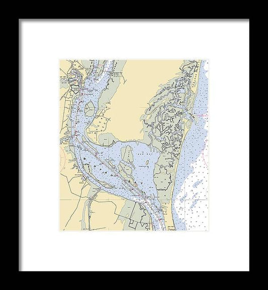 A beuatiful Framed Print of the Georgetown-South Carolina Nautical Chart by SeaKoast