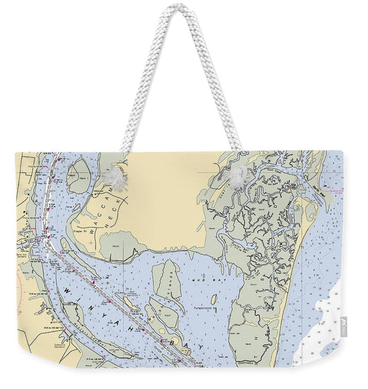 Georgetown-south Carolina Nautical Chart - Weekender Tote Bag