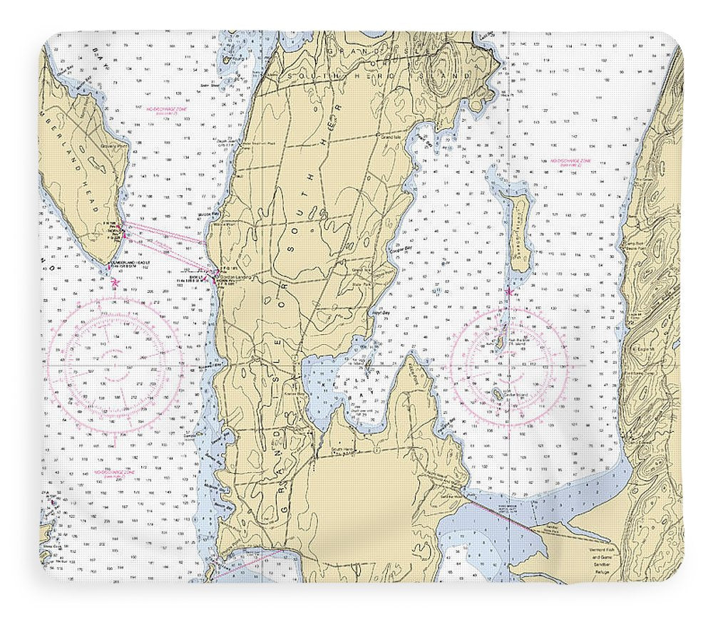 Grand Island-lake Champlain  Nautical Chart - Blanket