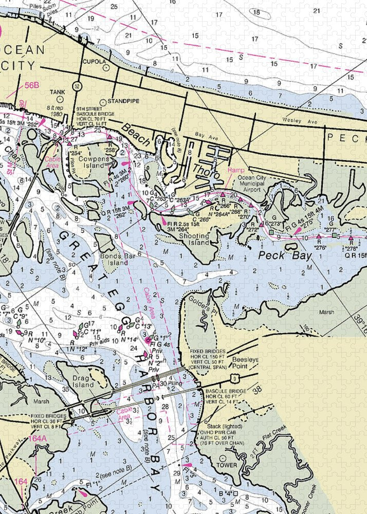 Great Egg Harbor New Jersey Nautical Chart - Puzzle