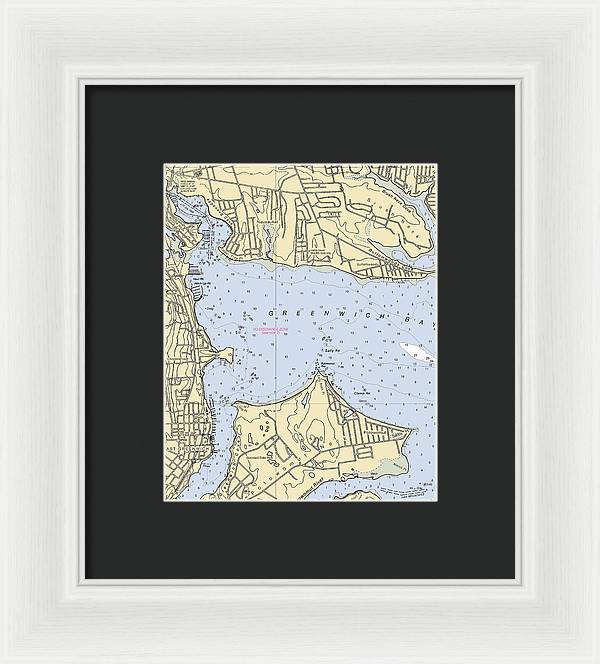 Greenwich Bay-rhode Island Nautical Chart - Framed Print