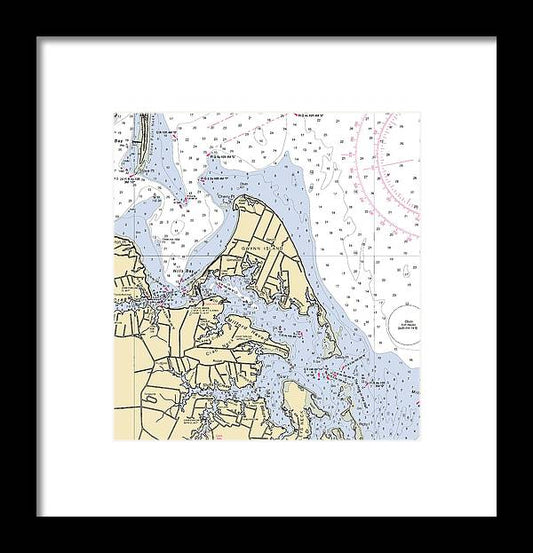 A beuatiful Framed Print of the Gwynn Island-Virginia Nautical Chart by SeaKoast
