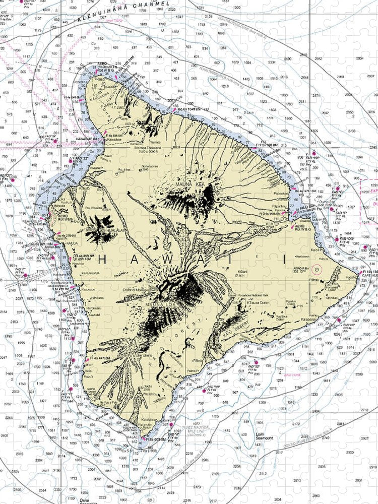 Hawaii The Big Island Nautical Chart Puzzle