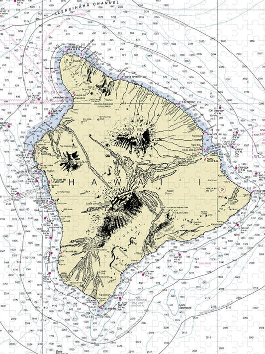 Hawaii The Big Island Nautical Chart Puzzle
