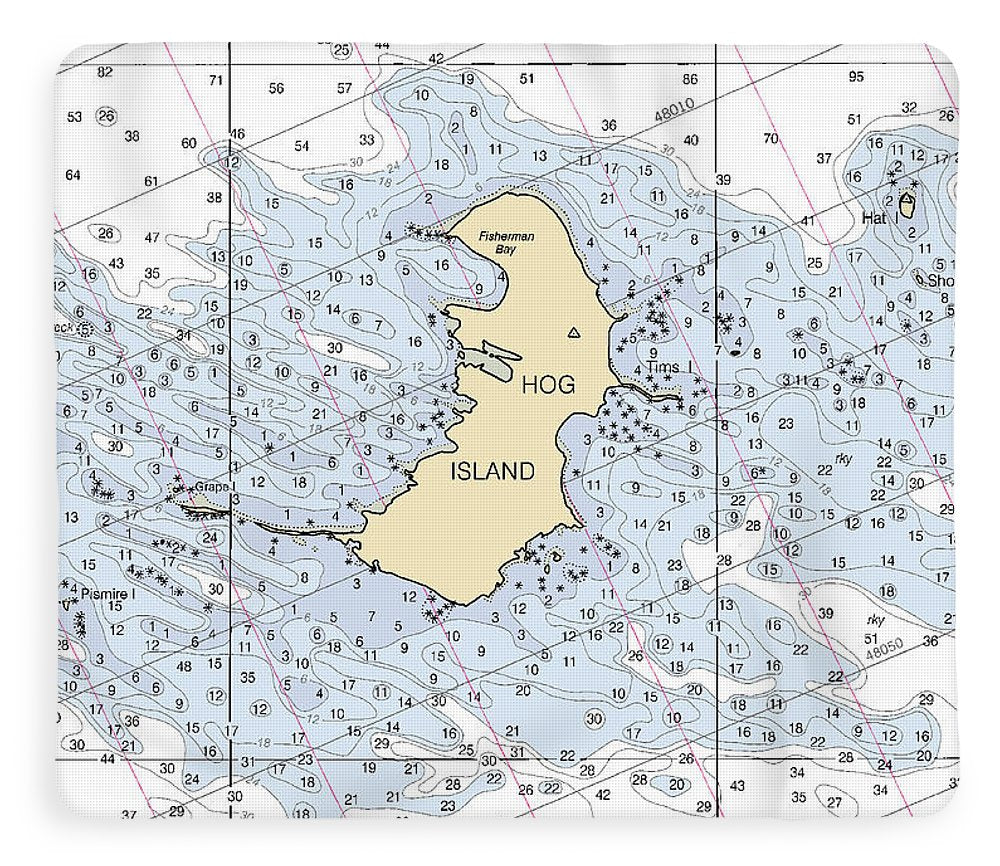 Hog Island-lake Michigan Nautical Chart - Blanket