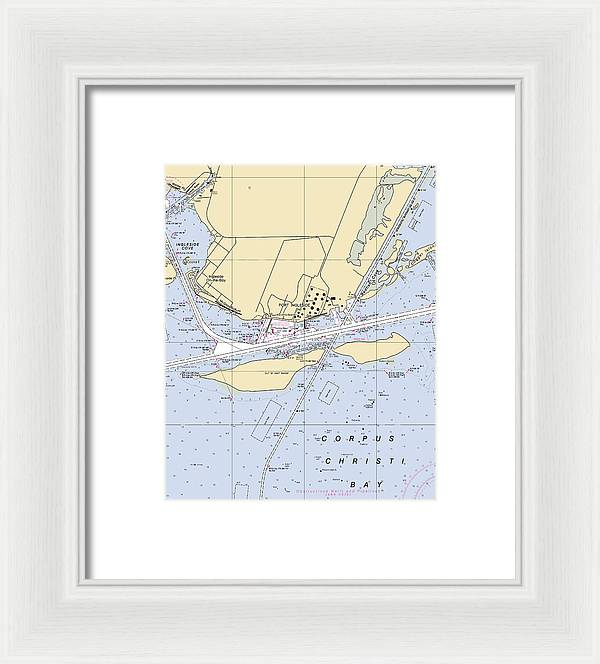 Ingleside-texas Nautical Chart - Framed Print