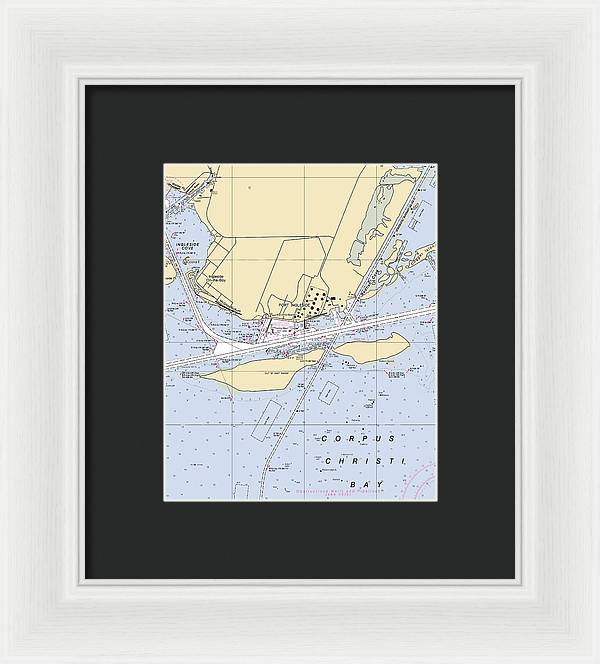 Ingleside-texas Nautical Chart - Framed Print