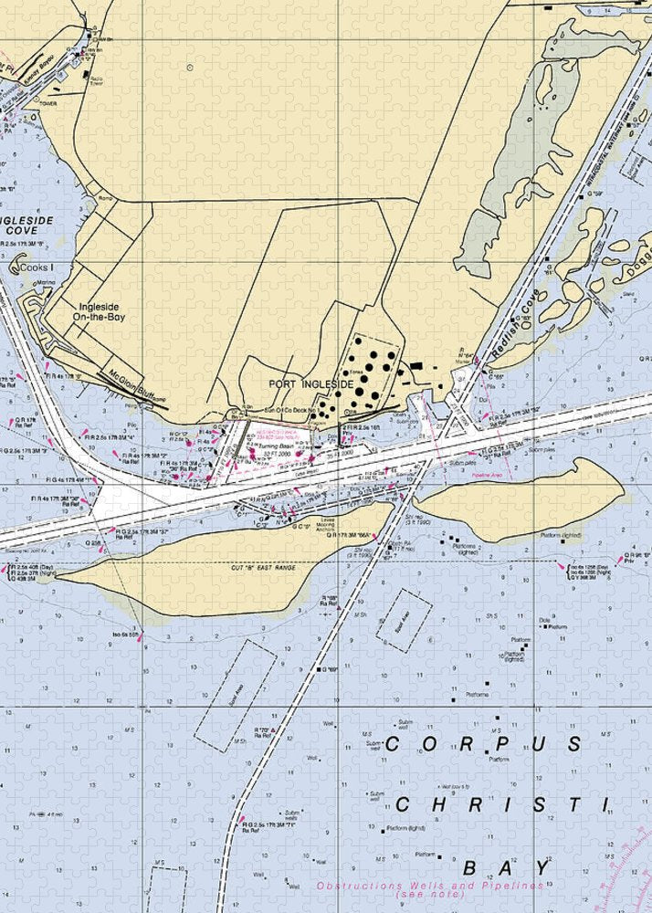 Ingleside-texas Nautical Chart - Puzzle