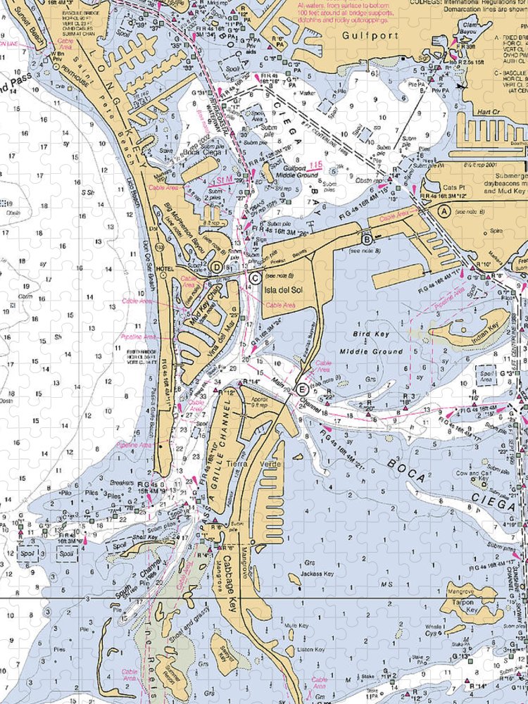 Isla Del Sol  Florida Nautical Chart _V2 Puzzle