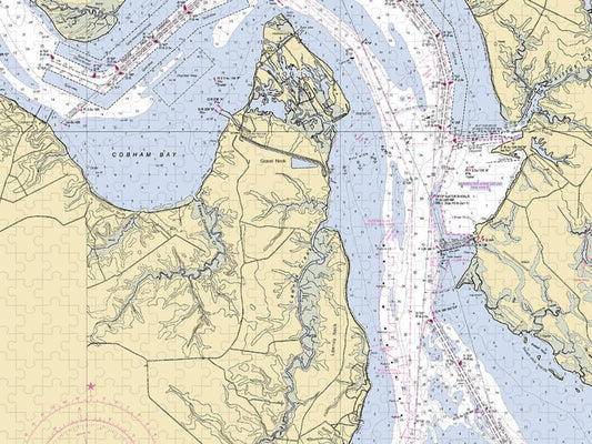 James River  Virginia Nautical Chart _V2 Puzzle