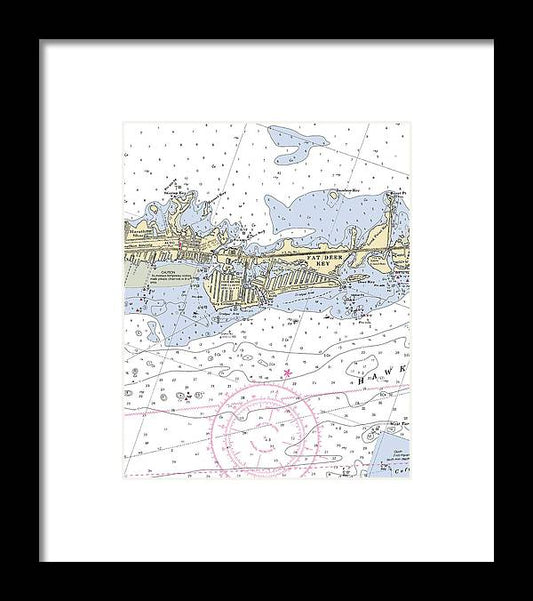 A beuatiful Framed Print of the Key Colony Beach -Florida Nautical Chart _V3 by SeaKoast