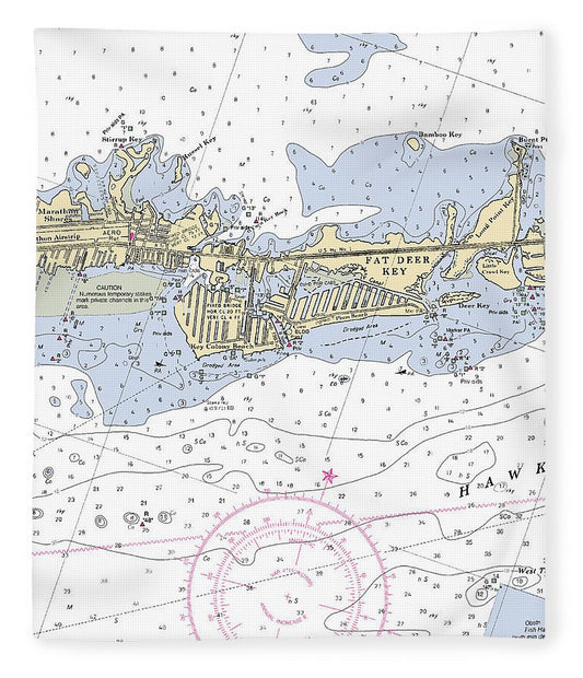 Key Colony Beach  Florida Nautical Chart _V3 Blanket