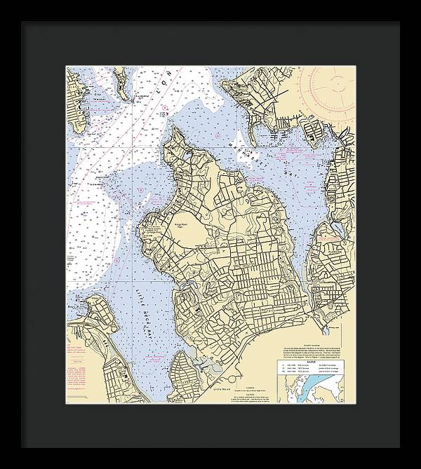 Kings Point-new York Nautical Chart - Framed Print