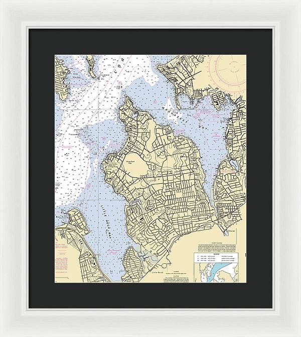 Kings Point-new York Nautical Chart - Framed Print