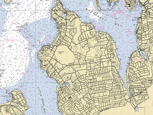 Kings Point New York Nautical Chart Puzzle