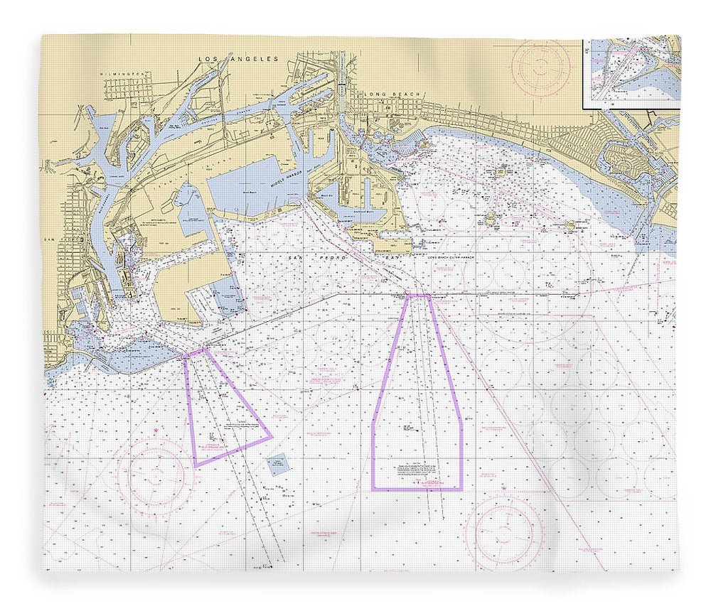 La San Pedro Bay W  California Nautical Chart _V6 Blanket