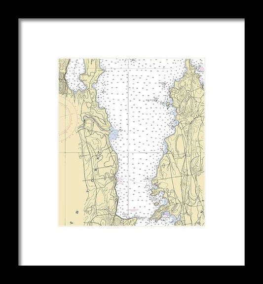 A beuatiful Framed Print of the Lake Champlain-Lake Champlain  Nautical Chart by SeaKoast