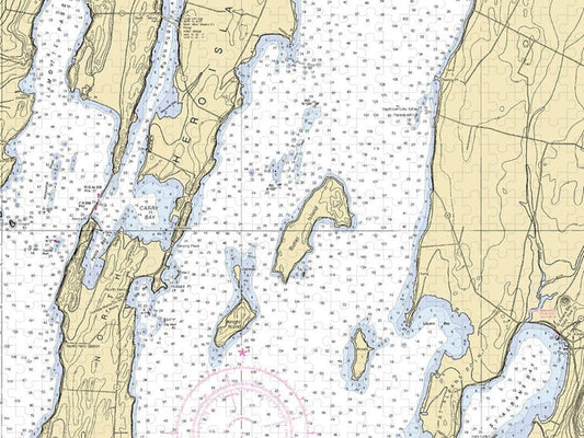 Lake Champlain St Albans Bay Lake Champlain  Nautical Chart Puzzle