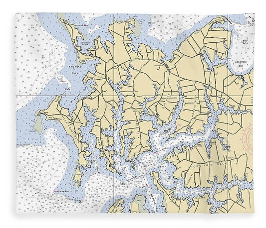 Little Choptank River  Maryland Nautical Chart _V2 Blanket