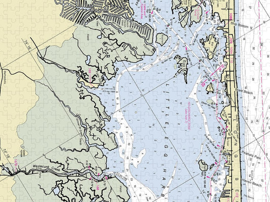 Little Egg Harbor New Jersey Nautical Chart Puzzle