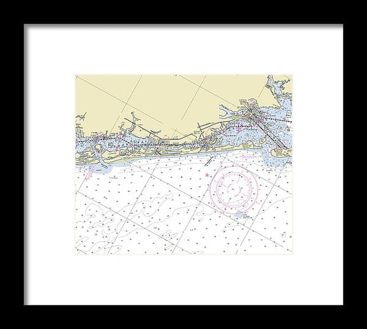 Little Gasparilla Island Florida Nautical Chart - Framed Print