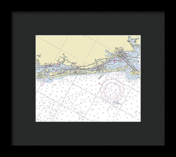 Little Gasparilla Island Florida Nautical Chart - Framed Print