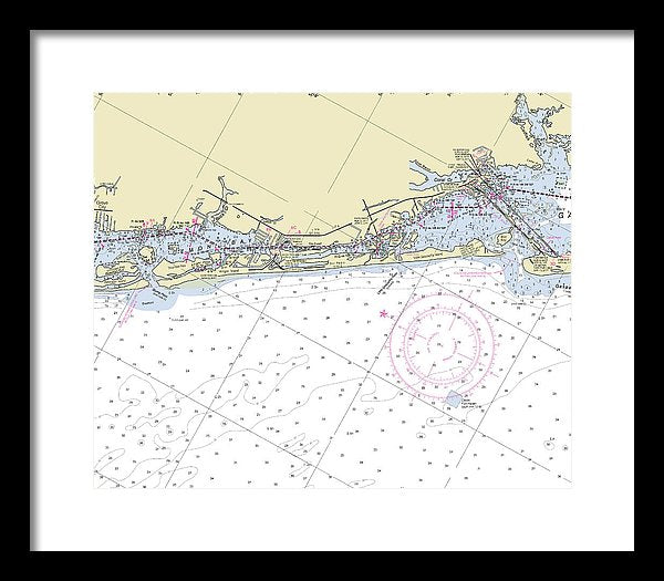 Little Gasparilla Island Florida Nautical Chart - Framed Print