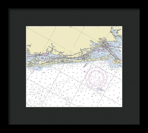 Little Gasparilla Island Florida Nautical Chart - Framed Print