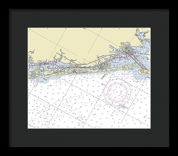 Little Gasparilla Island Florida Nautical Chart - Framed Print