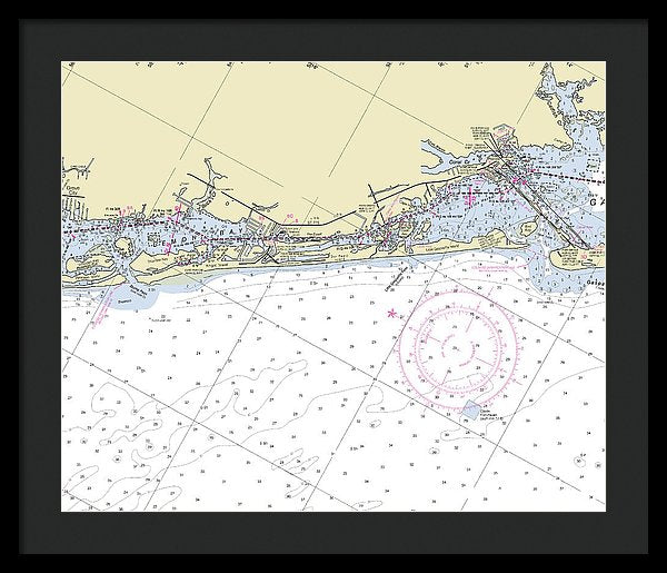 Little Gasparilla Island Florida Nautical Chart - Framed Print