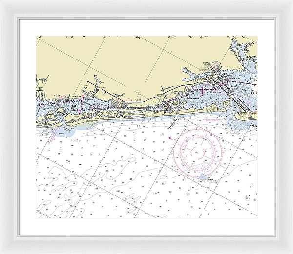 Little Gasparilla Island Florida Nautical Chart - Framed Print