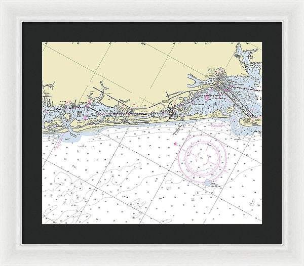 Little Gasparilla Island Florida Nautical Chart - Framed Print