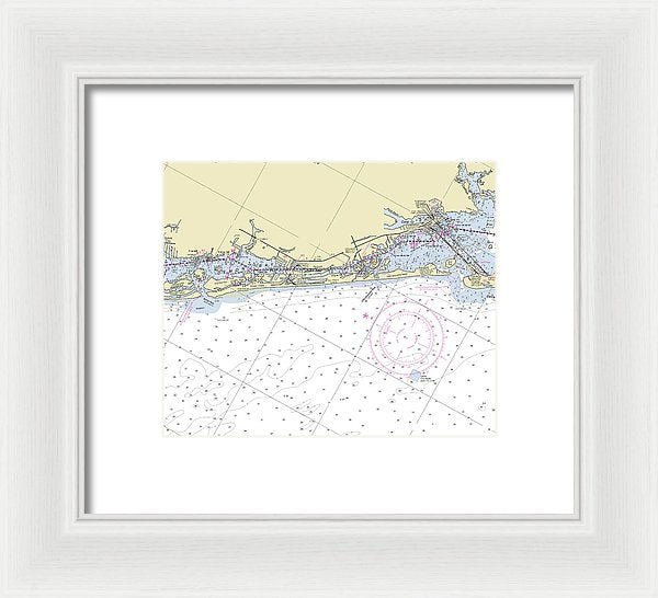 Little Gasparilla Island Florida Nautical Chart - Framed Print