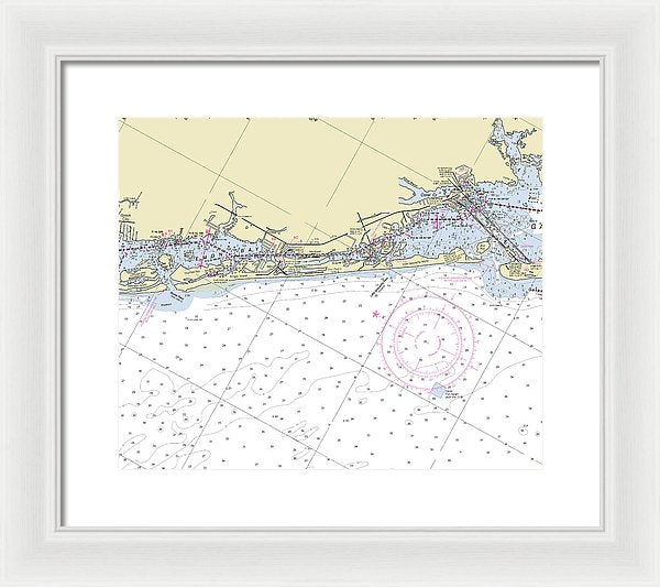 Little Gasparilla Island Florida Nautical Chart - Framed Print