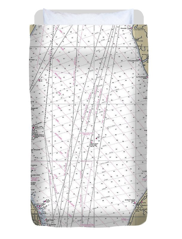 Lower Lake Michigan-lake Michigan Nautical Chart - Duvet Cover