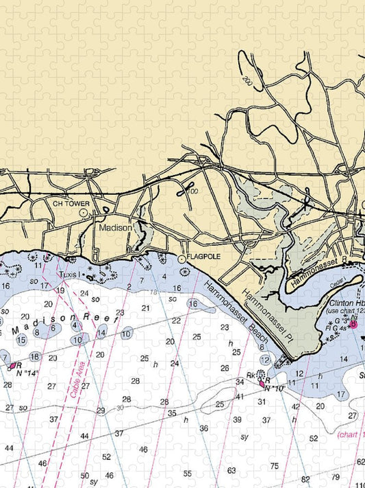Madison Connecticut Nautical Chart Puzzle