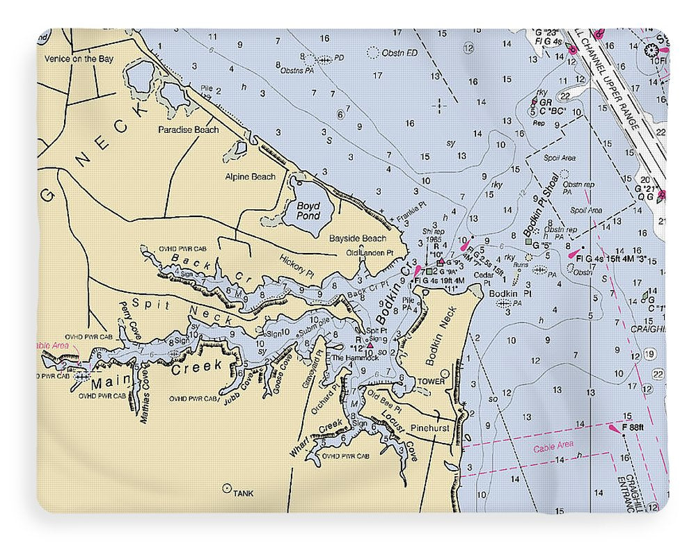 Main Creek-maryland Nautical Chart - Blanket