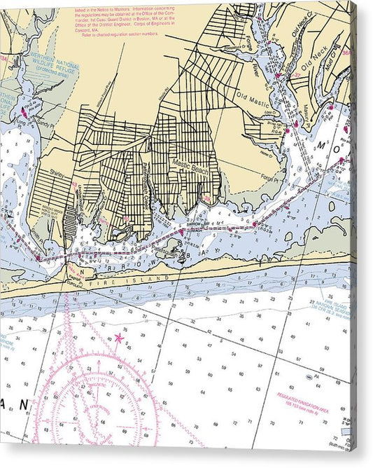 Mastick-New York Nautical Chart  Acrylic Print
