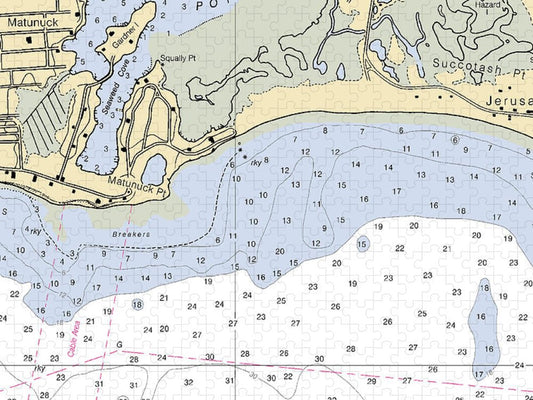Matunuck  Rhode Island Nautical Chart _V2 Puzzle