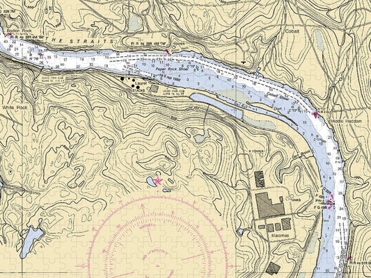 Middle Haddam Connecticut Nautical Chart Puzzle