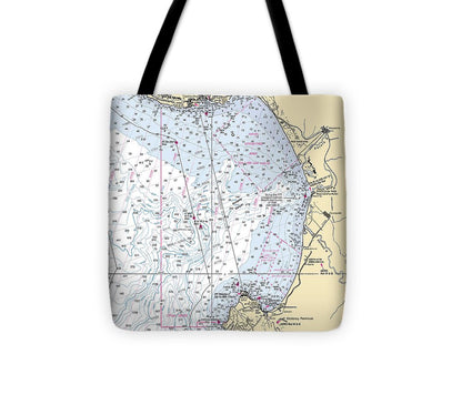 Monterey Bay  California Nautical Chart _V6 Tote Bag