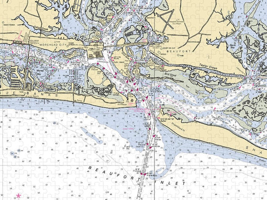 Morehead City North Carolina Nautical Chart Puzzle