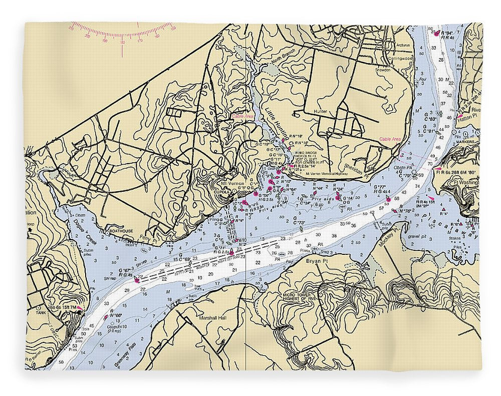 Mt Vernon-virginia Nautical Chart - Blanket