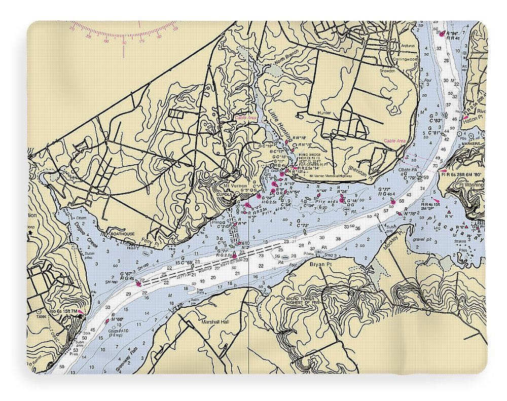 Mt Vernon-virginia Nautical Chart - Blanket