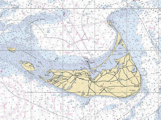 Nantucket 5X6 Massachusetts Nautical Chart Puzzle