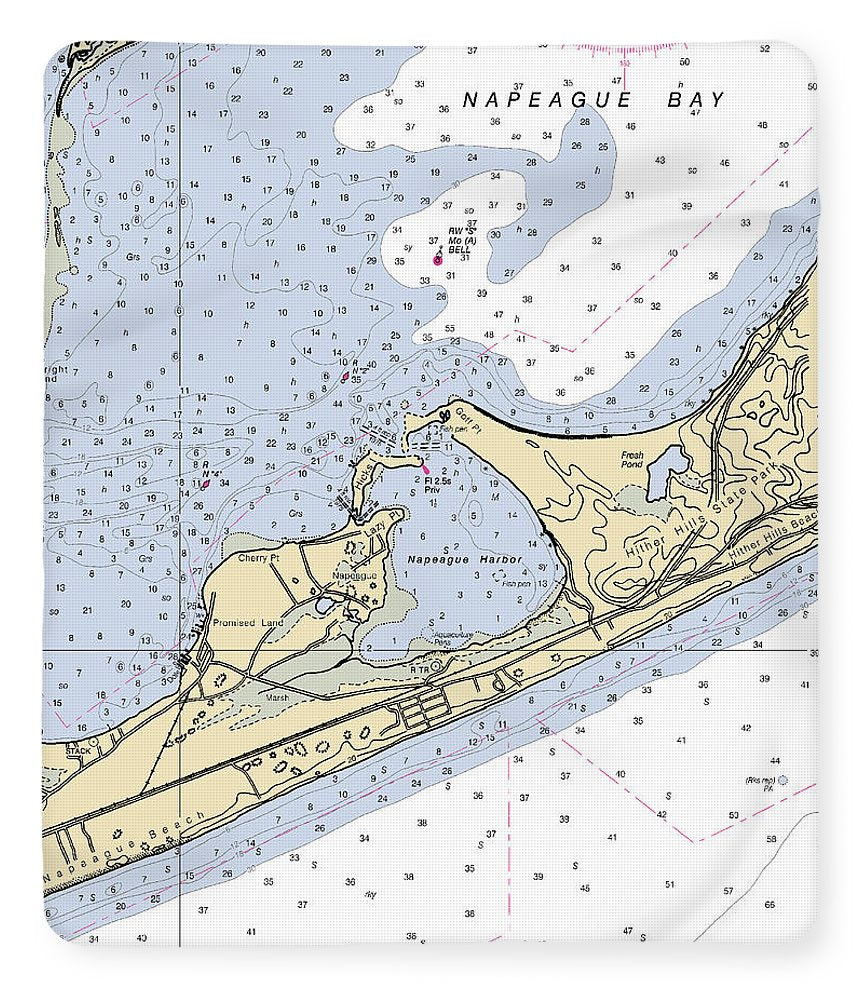 Napeague Harbor-new York Nautical Chart - Blanket