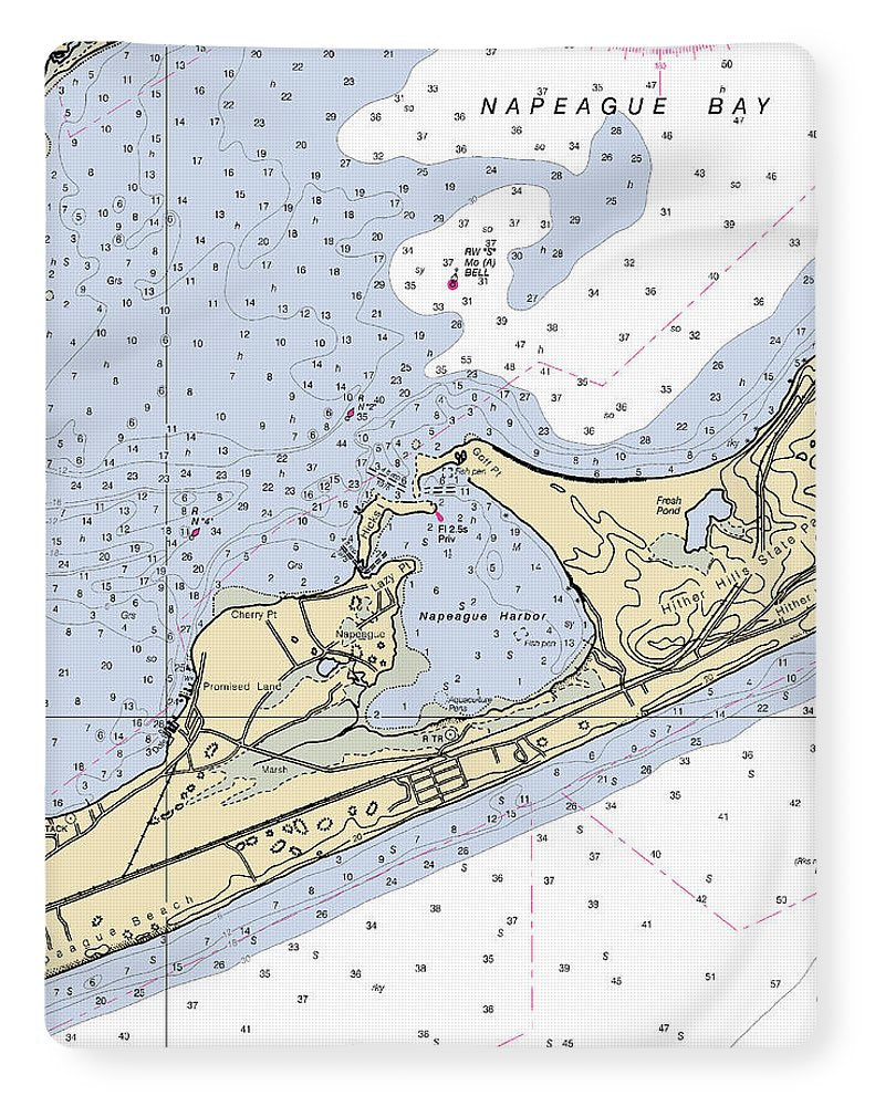Napeague Harbor-new York Nautical Chart - Blanket