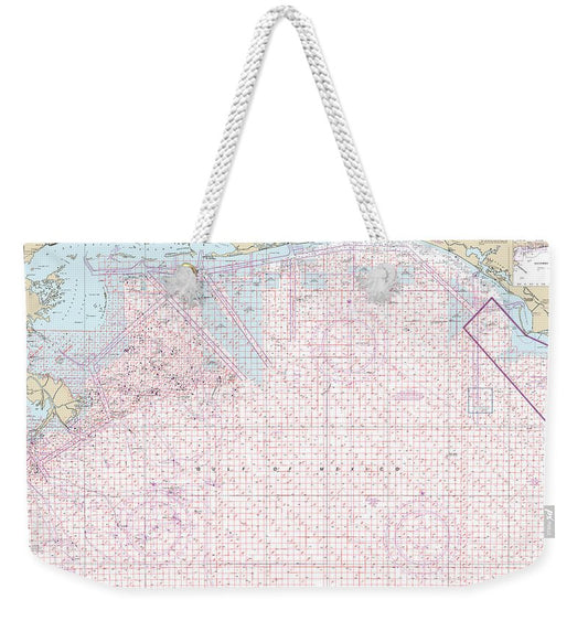 Nautical Chart-1115a Cape St George-mississippi Passes (oil-gas Leasing Areas) - Weekender Tote Bag