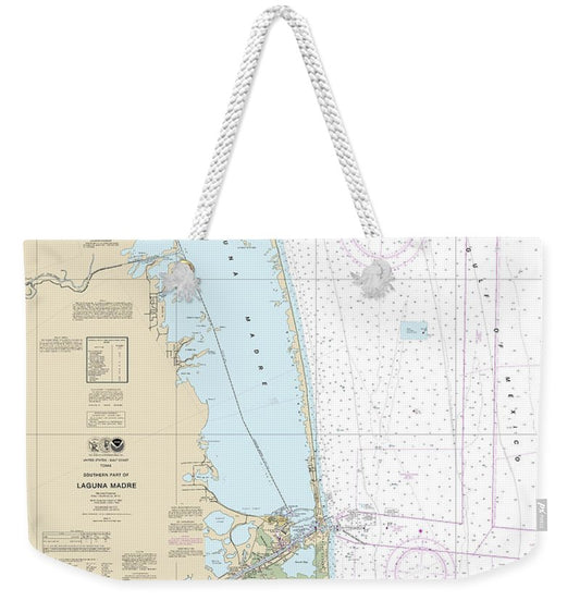 Nautical Chart-11301 Southern Part-laguna Madre - Weekender Tote Bag
