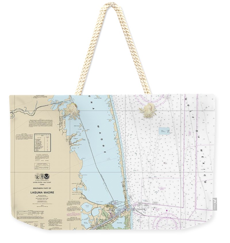 Nautical Chart-11301 Southern Part-laguna Madre - Weekender Tote Bag